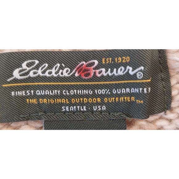 Eddie Bauer Womens Button Up Sweater, Cable Knit, Wool Blend Size M - Picture 7 of 9